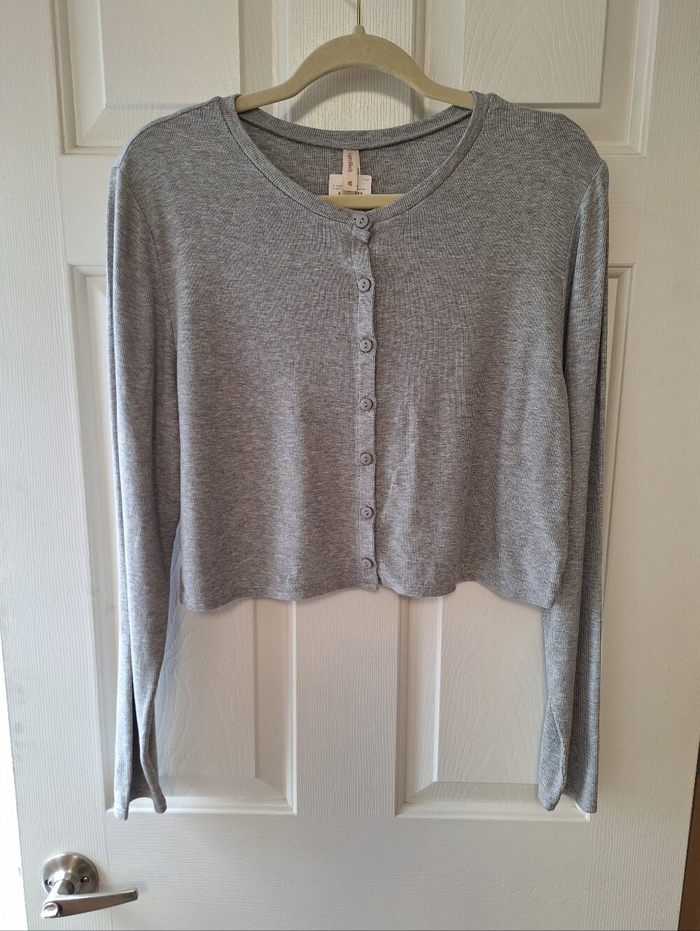 NWT Lyrebird Cropped Gray Cardigan XL